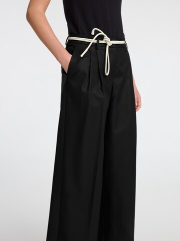 SELECTED FEMME Loose fit Pleated Pants in Black
