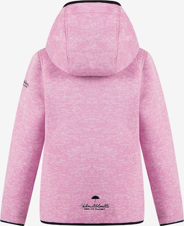 Schmuddelwedda Fleece jas in Roze