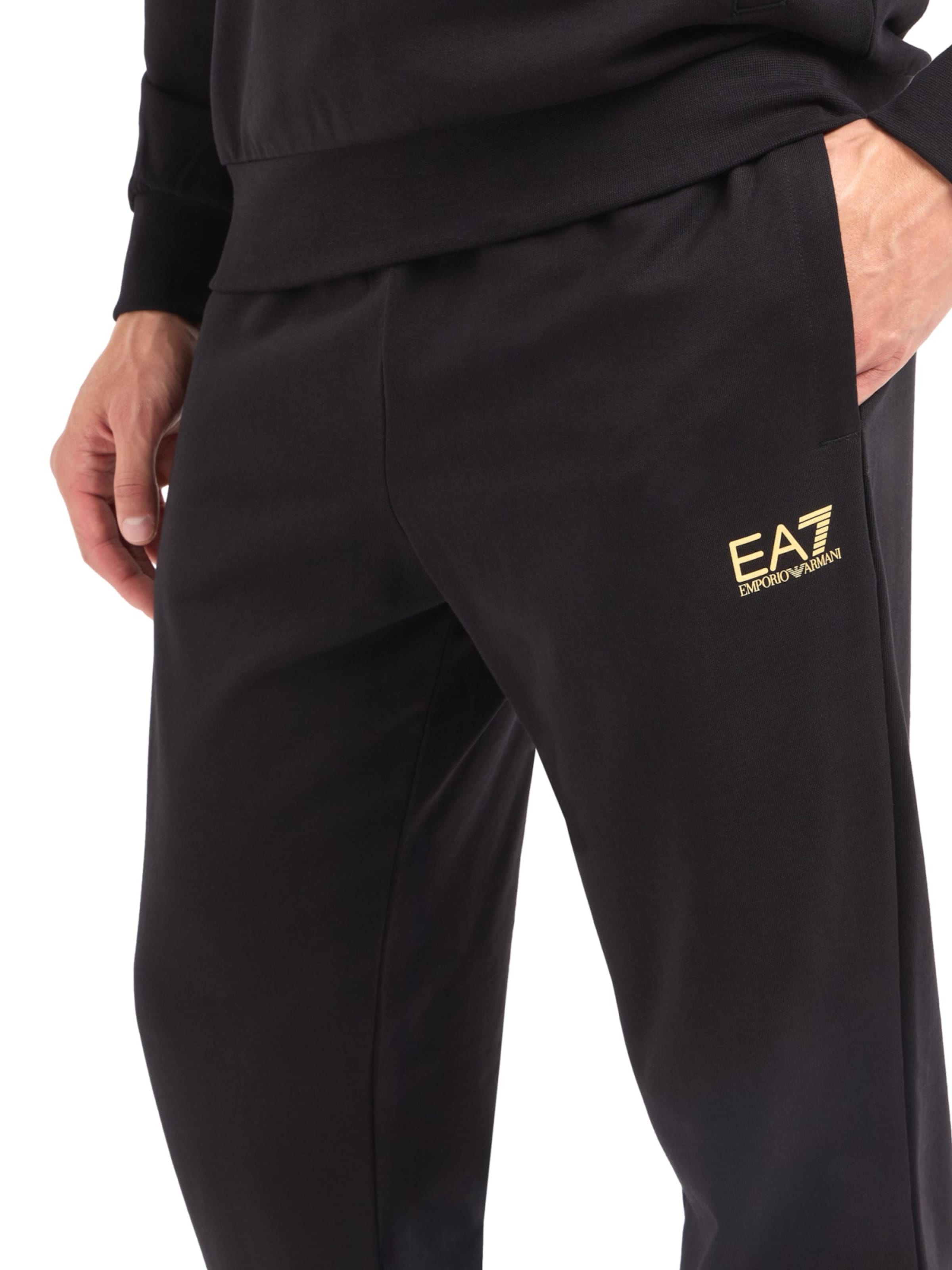 EA7 Emporio Armani Jogginganzug in Schwarz