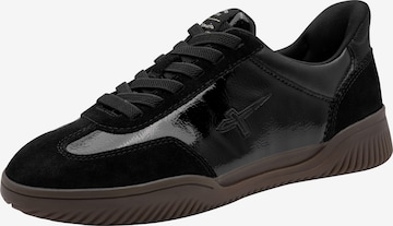 Baskets basses Tamaris en noir : devant