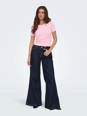 ONLY Футболка 'ONLFENJA' в Ярко-розовый