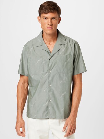 Les Deux Regular fit Button Up Shirt in Green: front