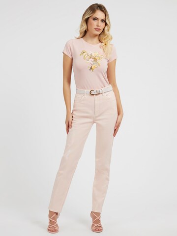 GUESS Shirt 'Hibiscus' in Pink