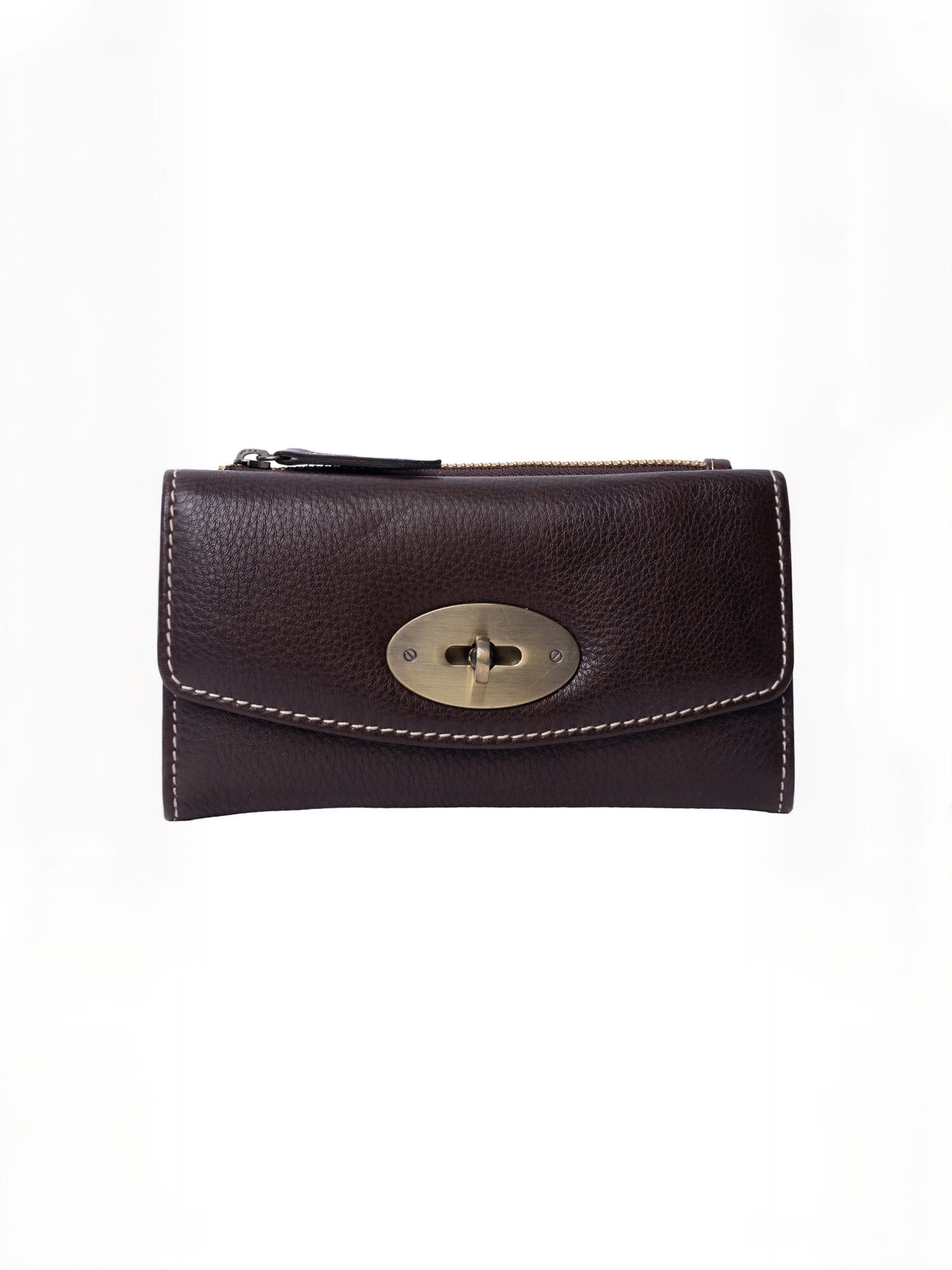 Porte-monnaies ' Saya ' RE:DESIGNED en marron : devant