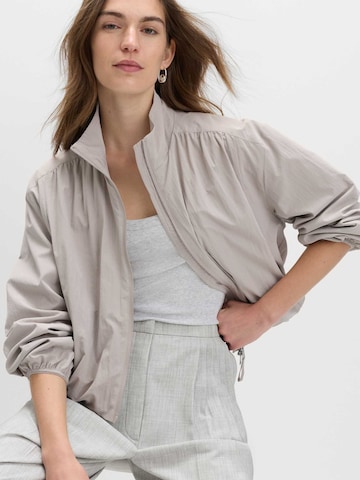 Marks & Spencer Wide leg Broek in Grijs: voorkant