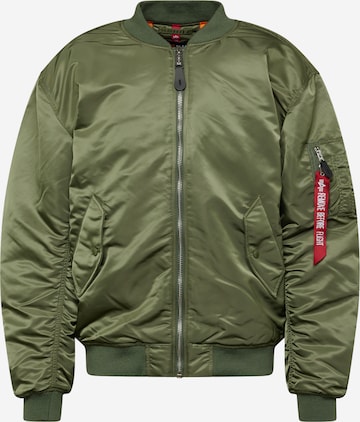 ALPHA INDUSTRIES - Chaqueta de entretiempo 'MA-1 CS' en verde: frente
