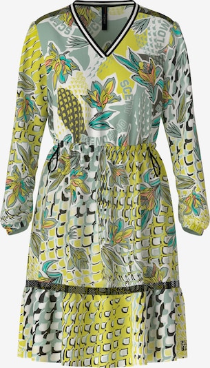 Marc Cain Kleid in gelb / smaragd / schwarz / weiß, Produktansicht