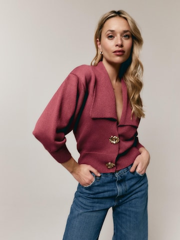 Akala Studio - Cárdigan 'Livorno Cardigan' en rosa: frente
