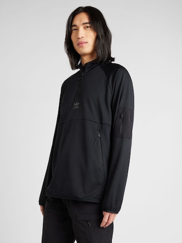 ADIDAS ORIGINALS Sweatshirt in Zwart: voorkant