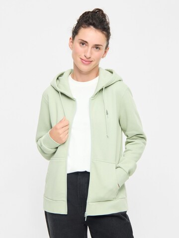NIKIN Sweatvest in Groen: voorkant