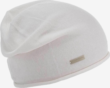 Seeberger Beanie 'Mütze' in White: front