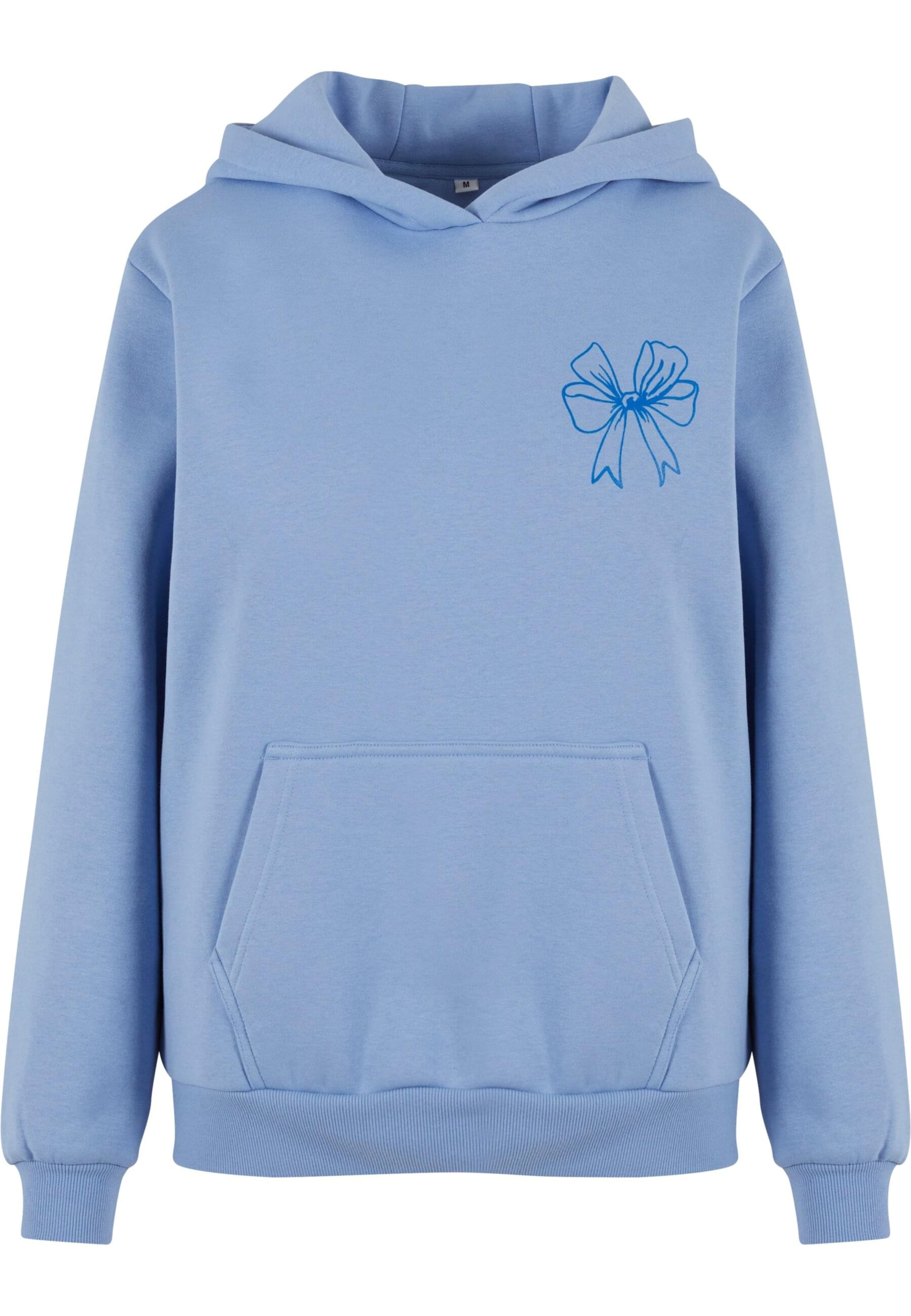 Miss Tee Mikina 'Good Vibes Bow' - Modrá: predná strana