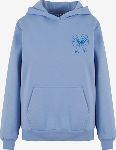 Miss Tee Sweater majica 'Good Vibes Bow' u plava / golublje plava / bijela, Pregled proizvoda