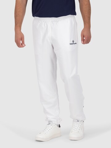 Sergio Tacchini Regular Workout Pants ' CARSON 024 PL' in White: front