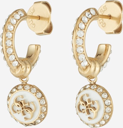 GUESS Pendientes 'HUGGIES' en oro / transparente, Vista del producto