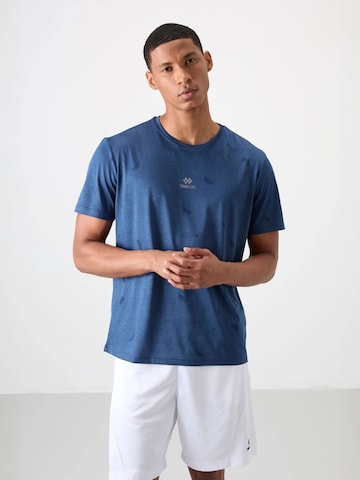Tommy Life - Camisa funcionais em azul: frente