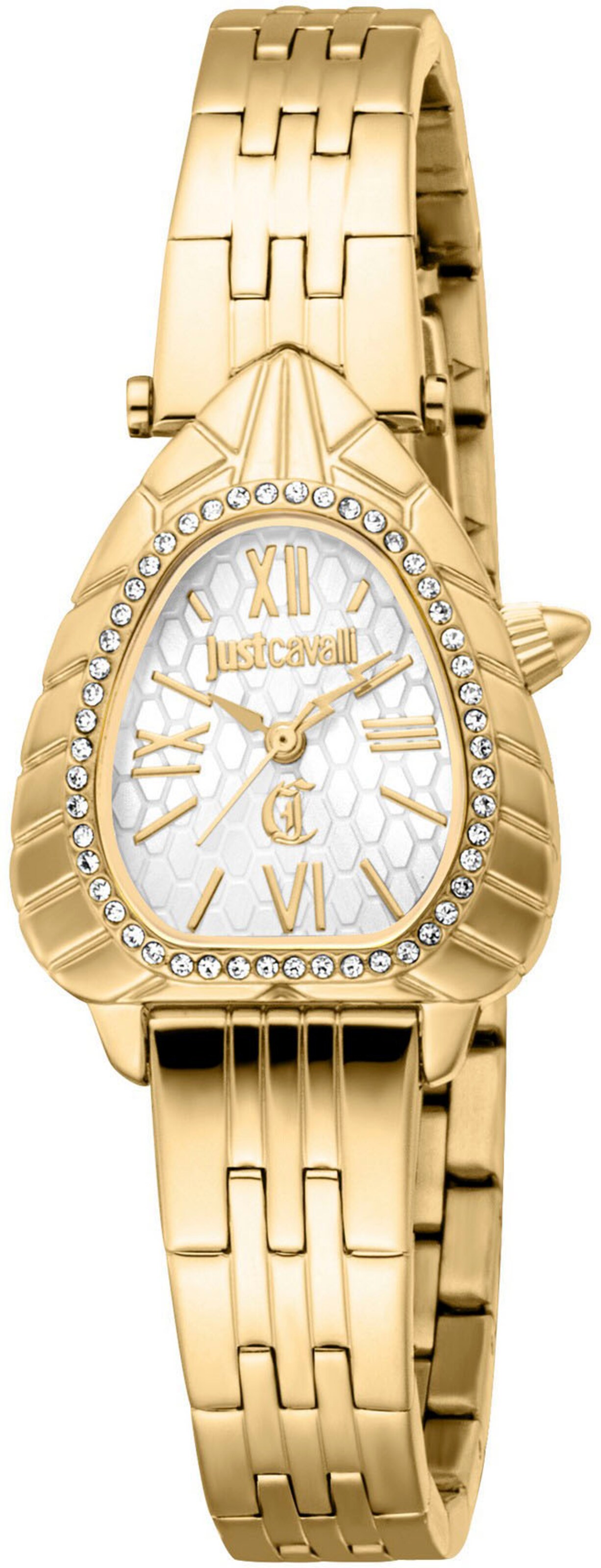 Just Cavalli Analoguhr in Gold: Vorderseite