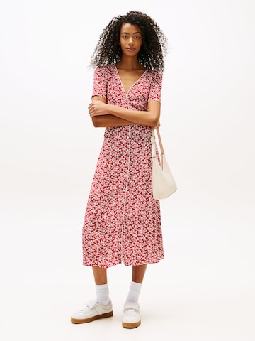 Robe Tommy Jeans en rouge : devant