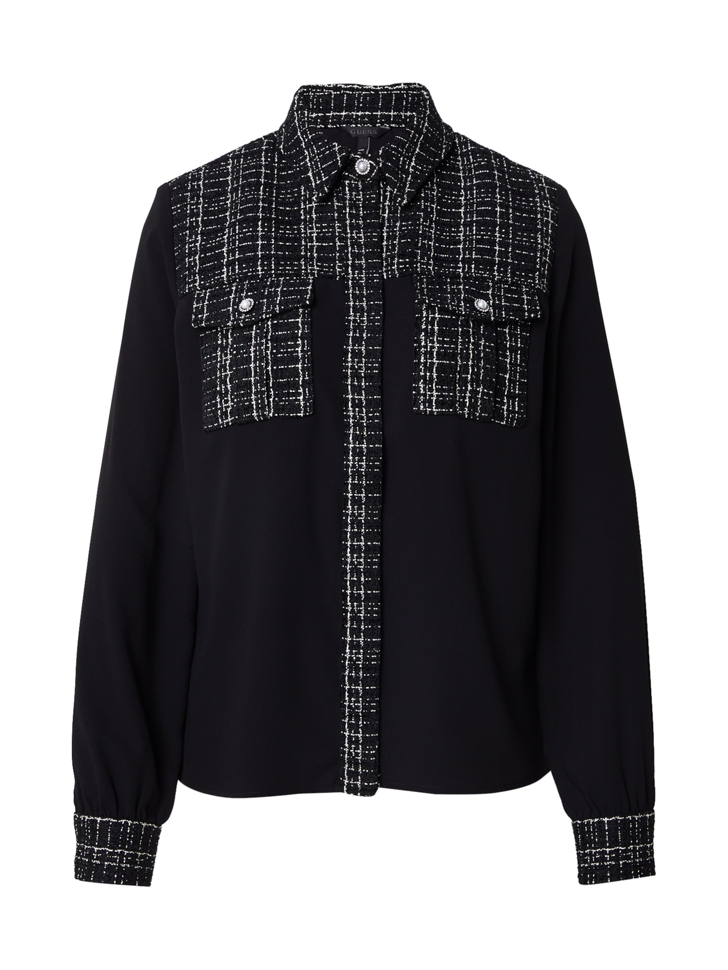 GUESS Blouse 'Sandra' in Silver grey / Black, Item view