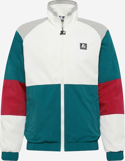 Starter Black Label Veste mi-saison en pétrole / rouge / blanc, Vue avec produit