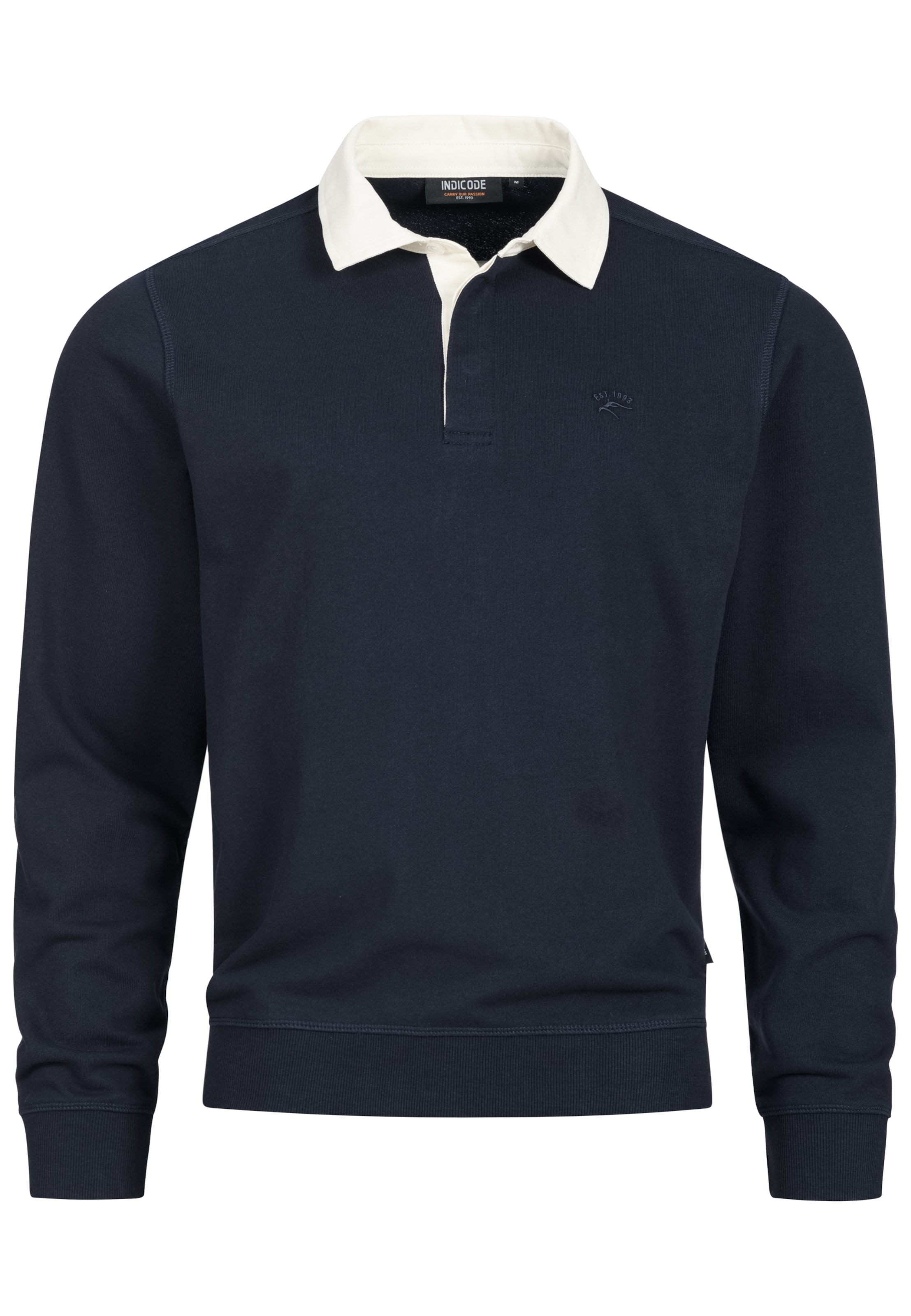 INDICODE JEANS Sweatshirt 'Disnar' in Blue: front