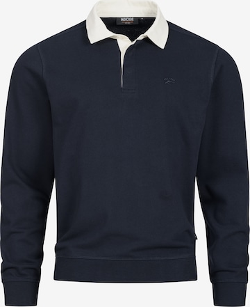 INDICODE JEANS Sweatshirt 'Disnar' in Blauw: voorkant