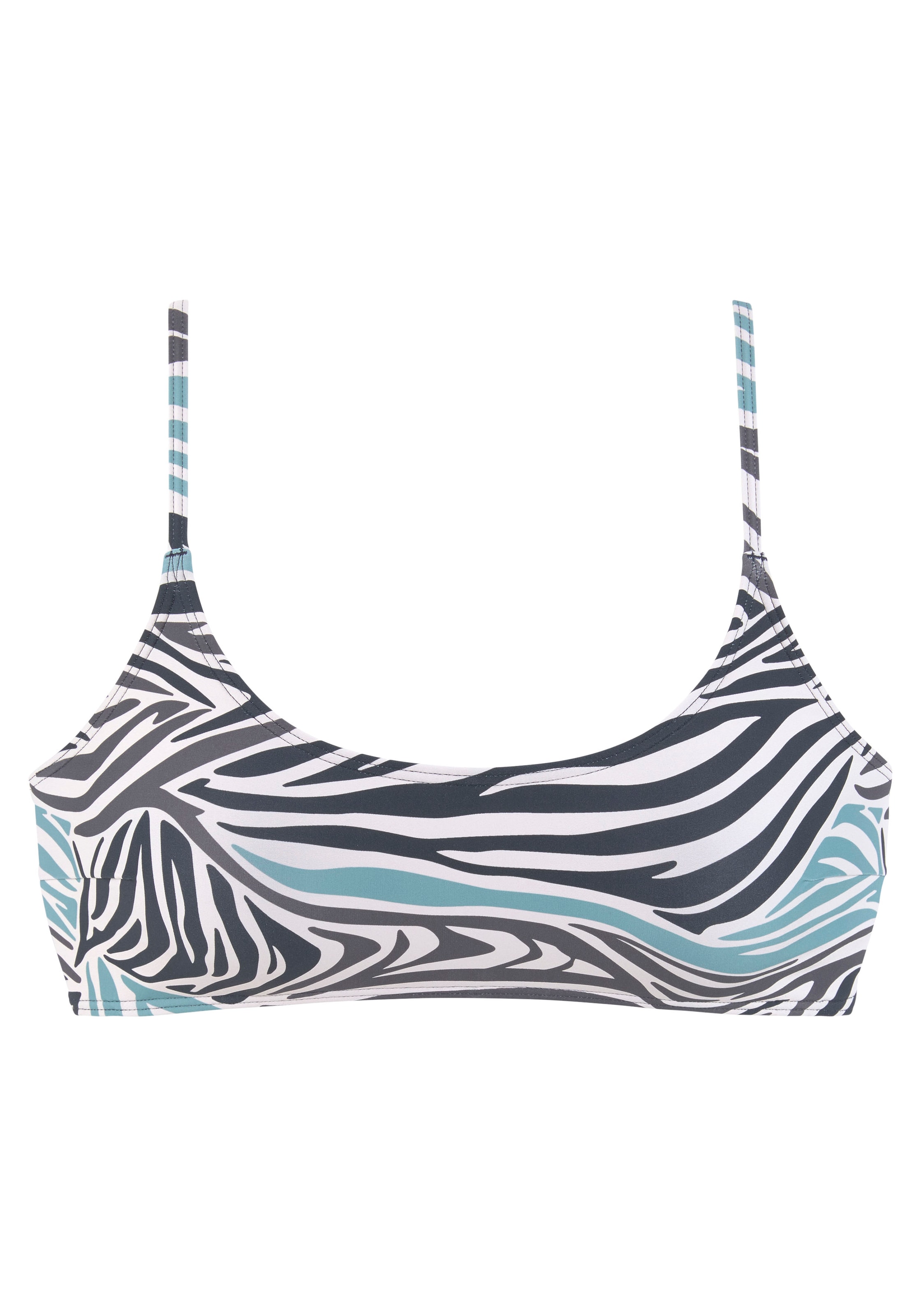 SUNSEEKERBustier Bikini gornji dio - plava boja: prednji dio