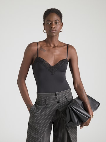 Haut 'Flora' studioselect en noir : devant