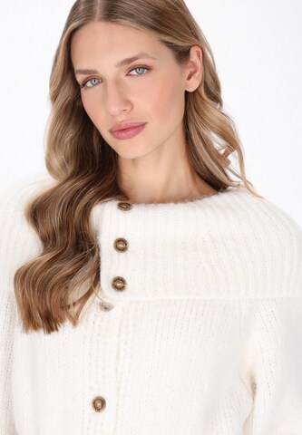 DreiMaster Vintage - Cárdigan en blanco
