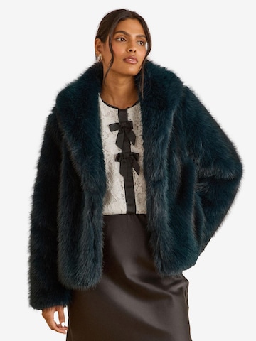 love & roses Between-seasons coat in Green: front