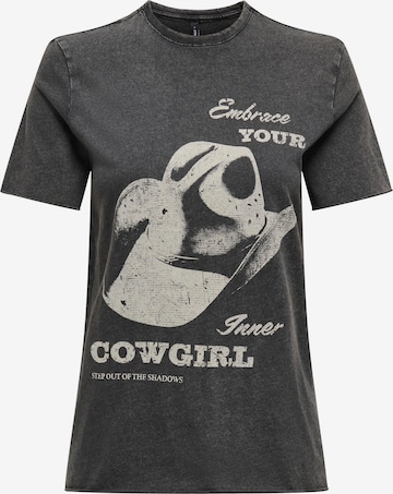 ONLY Tričko 'ONLLucy' – šedá: přední strana