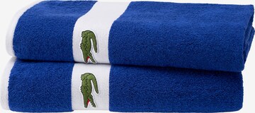 LACOSTE Shower Towel 'L CASUAL' in Blue
