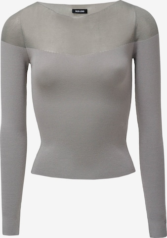 Salsa Jeans Pullover 'Transparenzl' in Grau: Vorderseite
