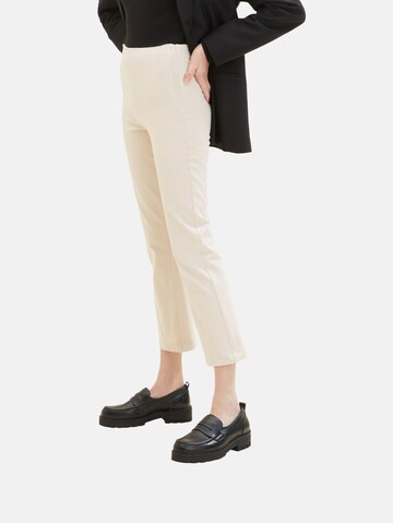 TOM TAILOR Slimfit Hose 'Mia' in Beige: predná strana