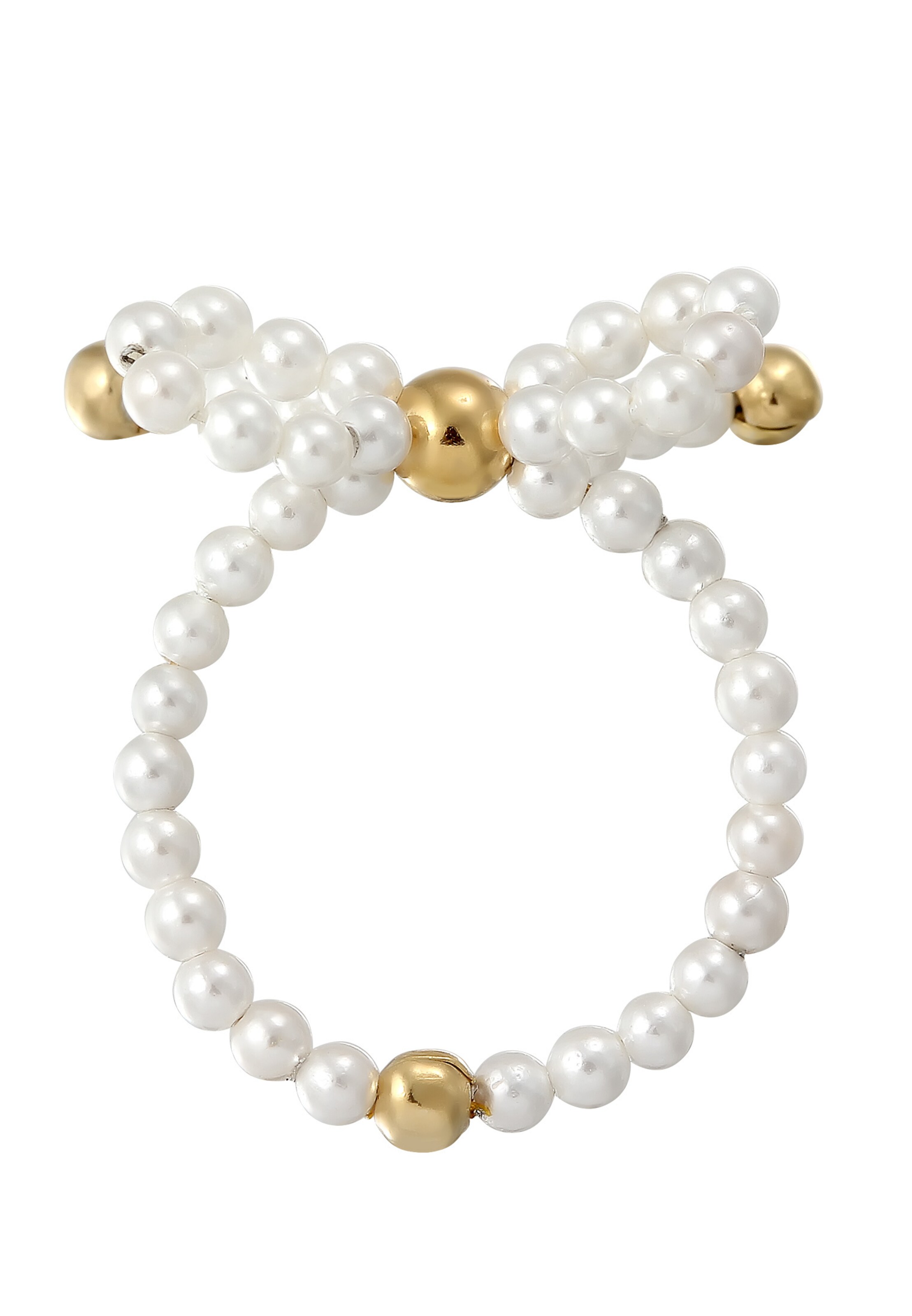 Bague 'Schleife' ELLI PREMIUM en blanc