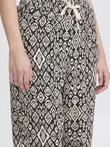 ICHI Loosefit Broek 'LINNO' in Zwart