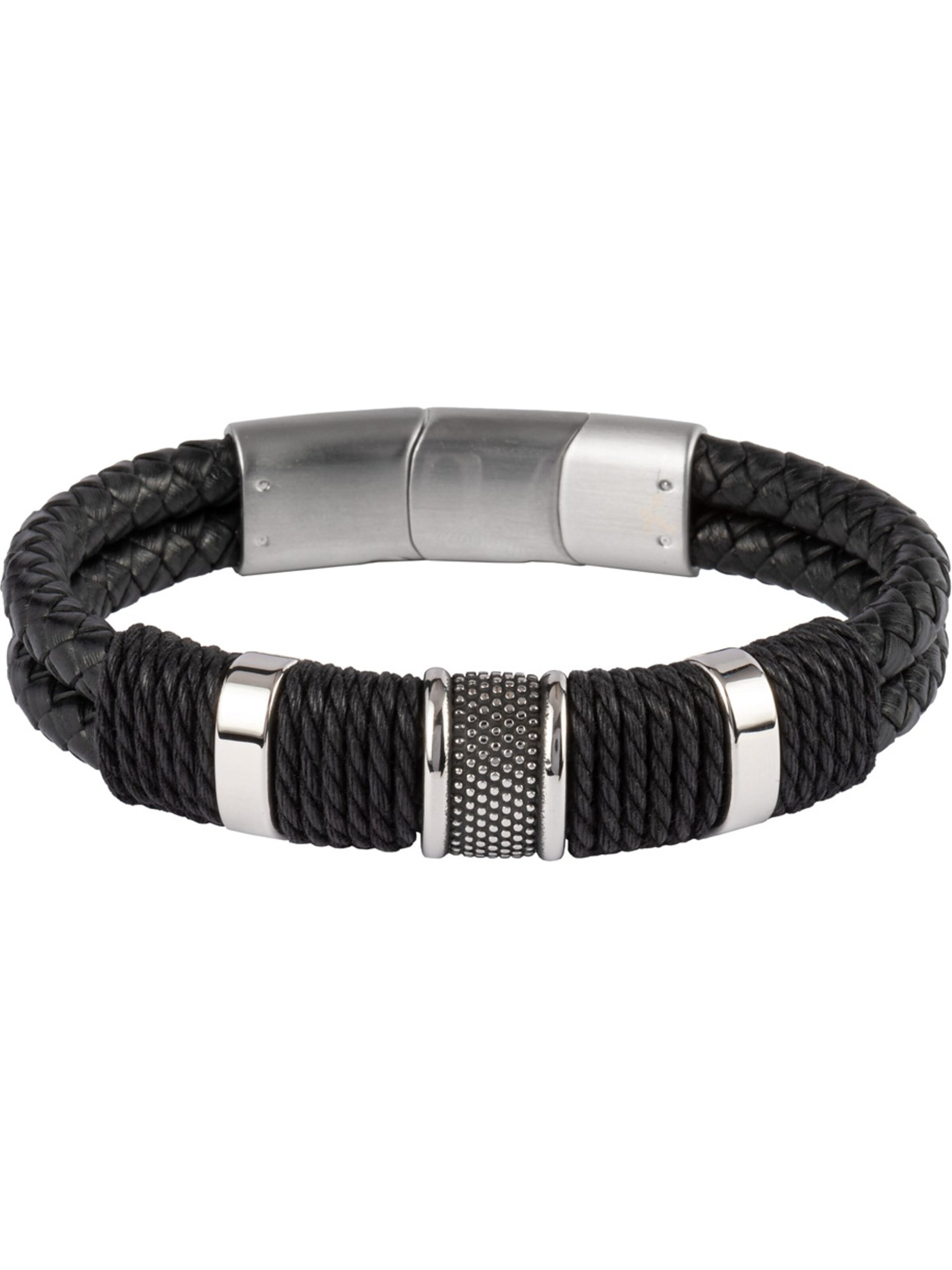 Jacques Lemans Armband in Schwarz: Vorderseite