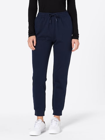 LACOSTE Tapered Broek in Blauw: voorkant