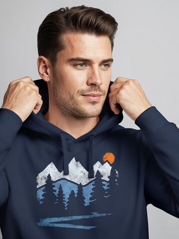 Neverless Sweatshirt 'Destination'‌‌ in Blau