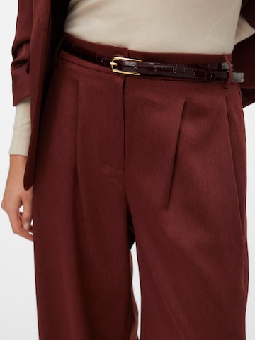 VERO MODA Широкий Брюки со складками 'VMSTEFFI' в Красный