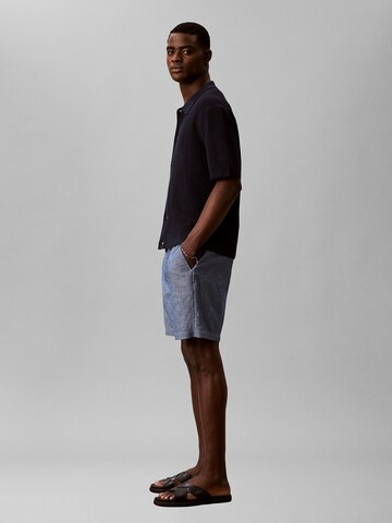 Calvin Klein Jeans Regular Shorts 'Chambray Drawstring' in Blau
