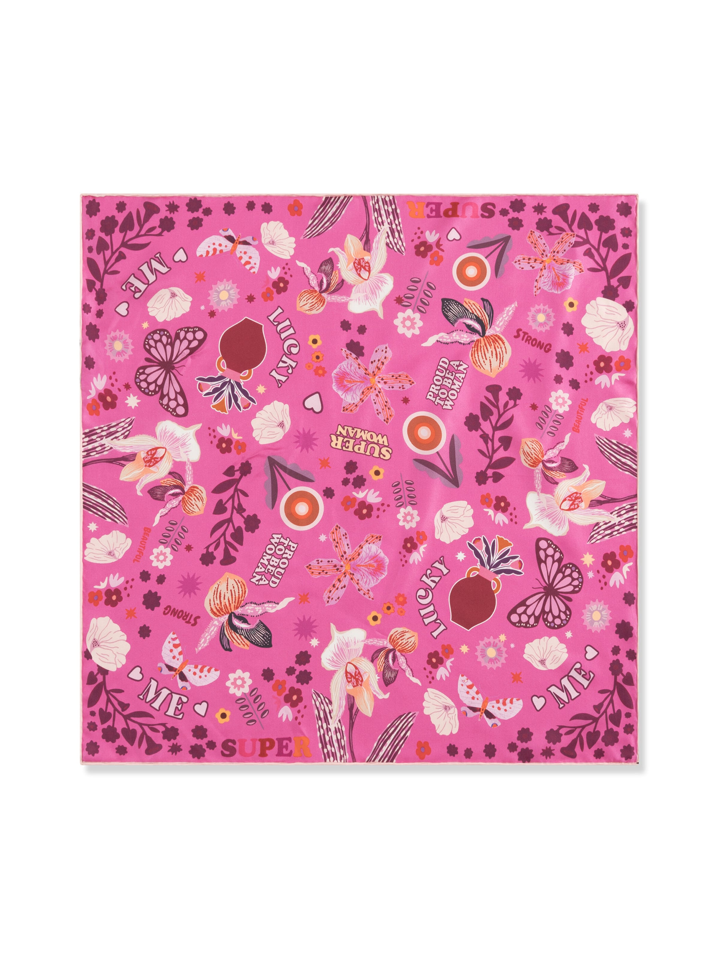 CODELLO Nickituch mit SUPERWOMAN-Motiven in Pink