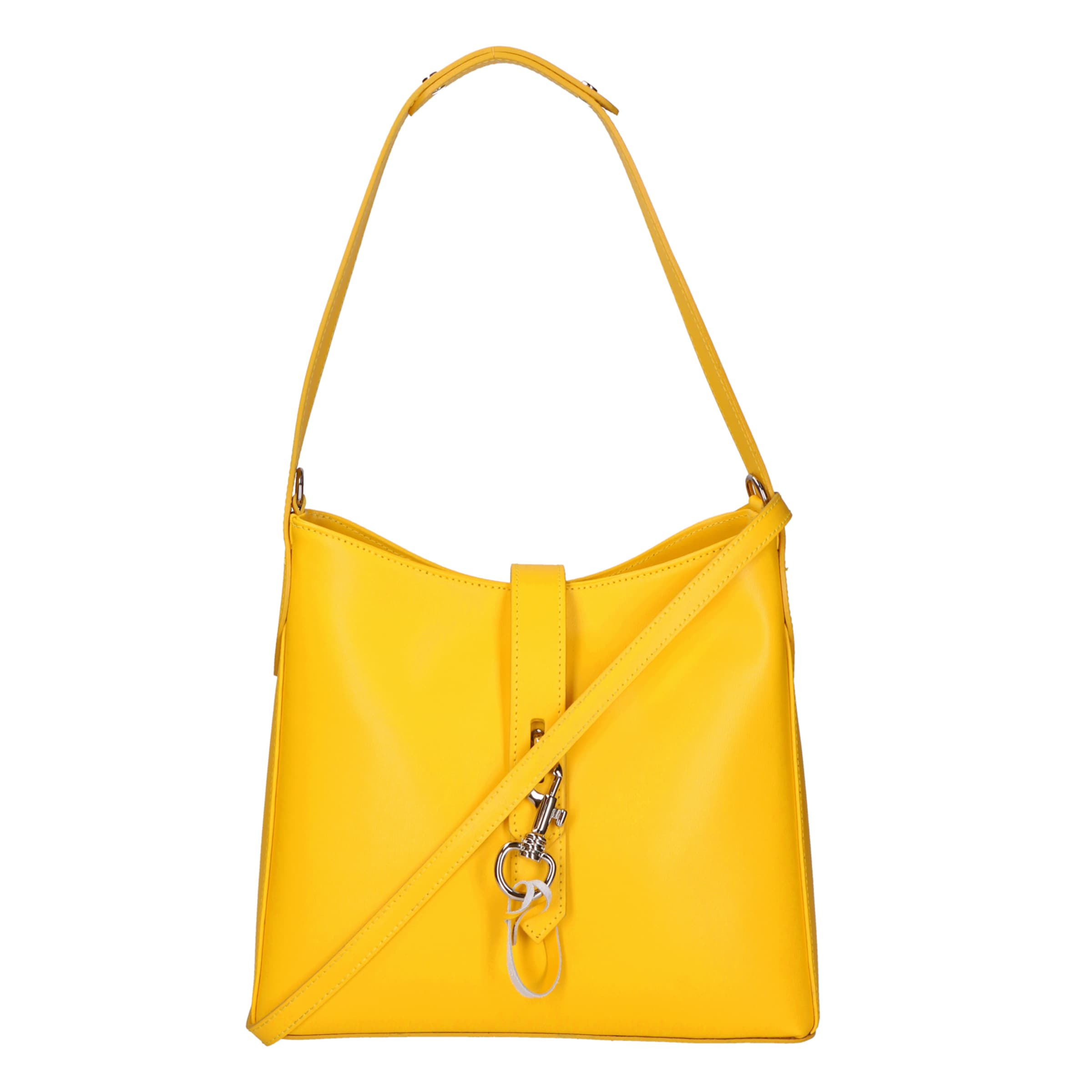 Borsa a spalla di Gave Lux in giallo: frontale