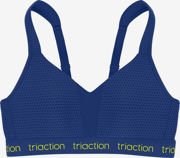 TRIUMPH Bustier Sport bh in Blauw: voorkant