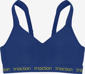 TRIUMPH Sports Bra in Blue: front