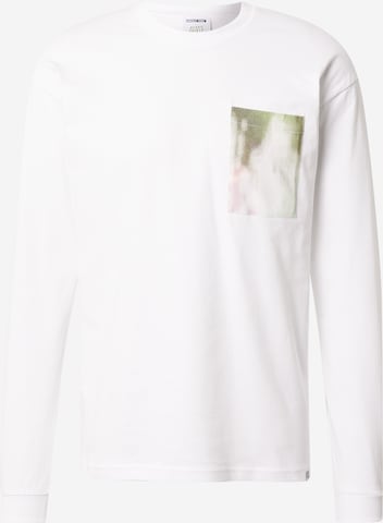 ABOUT YOU x Benny Cristo Shirt 'Luan' in White: front