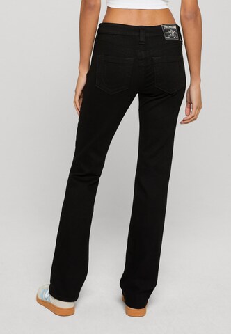 True Religion Flared Jeans in Schwarz