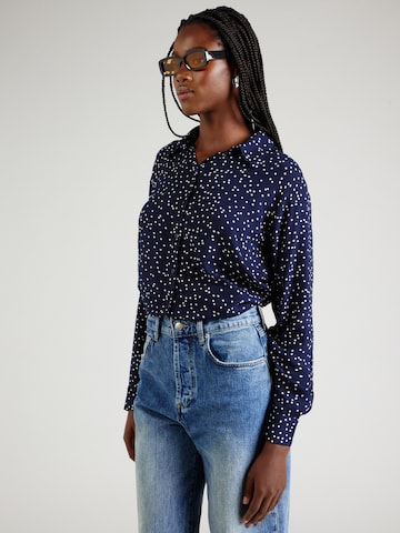 VERO MODA Bluse 'Bumpy' i blå: forside