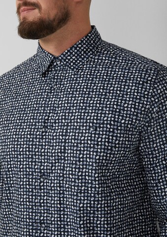 s.Oliver Men Tall Sizes Slim Fit Hemd in Blau