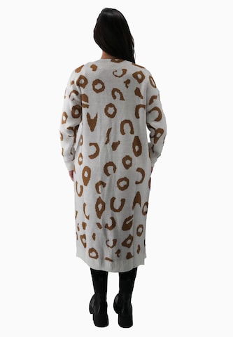 Elara Lang cardigan i grå